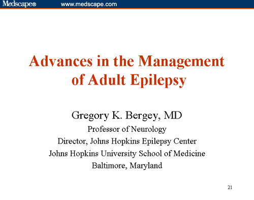 Recent Advances in the Management of Epilepsy (Live Web Conference)