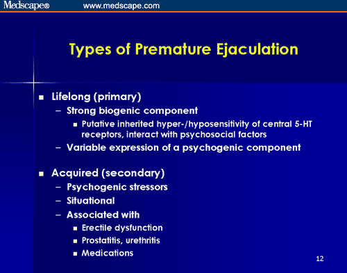 Premature Ejaculation Increasing Recognition and Improving