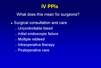 A New Option in IV Antisecretory Therapy: Implications for Surgical...