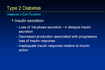 Slide 20. Type 2 Diabetes: Impaired Beta-Cell Function