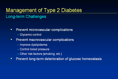 Slide 36. Management of Type 2 Diabetes: Long-term Challenges