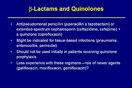 Slide. ß-Lactams and Quinolones