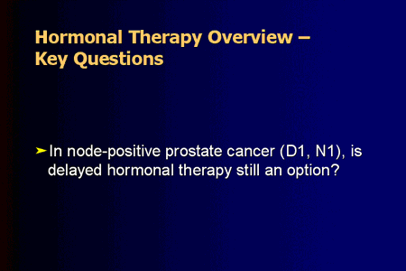 Hormonal Therapy Overview - Key Questions