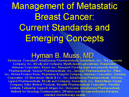 Optimal Therapy For Primary And Metastatic Breast Cancer: Emerging...