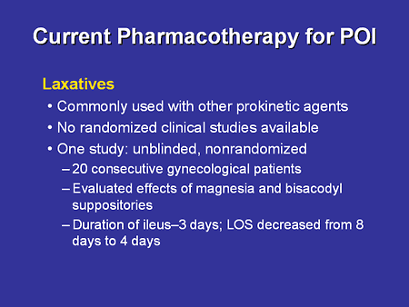 Current and Emerging Pharmacotherapy for Postoperative Ileus