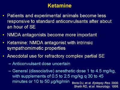 managing emergent phenomena with ketamine