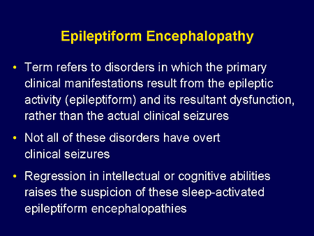 Epileptiform Encephalopathy