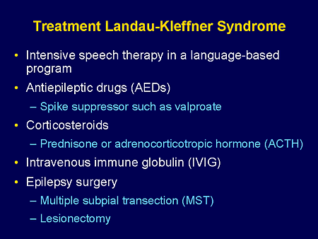 Treatment of Landau-Kleffner Syndrome