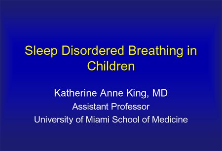 slide pediatrics pediatric pulmonary masters update disordered breathing sleep children