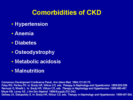 Complications And Comorbidities Of Ckd Defining Optimal - 