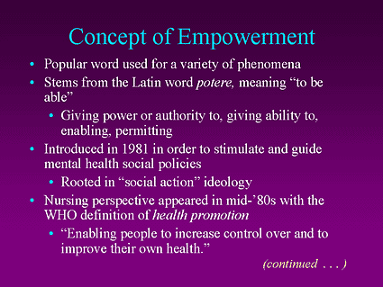 patient empowerment essay