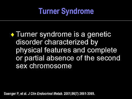 Turner Syndrome: Toward Early Recognition And Improved Outcomes