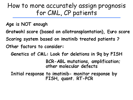 Changing Paradigms in the Treatment and Monitoring of CML