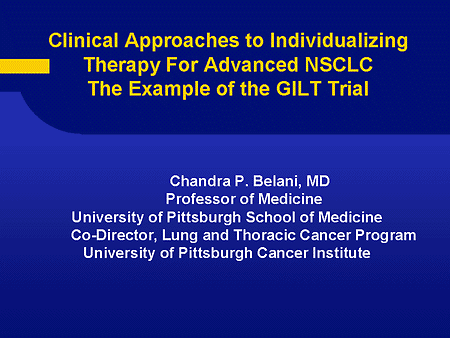 Targeting and Individualizing Therapy in Solid Tumors