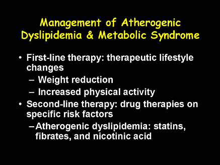 Management of Atherogenic Dyslipidemia and Metabolic Syndrome