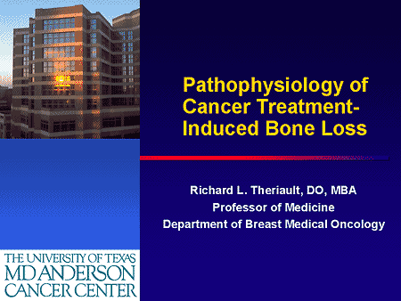 Pathophysiology of Cancer Treatment-Induced Bone Loss