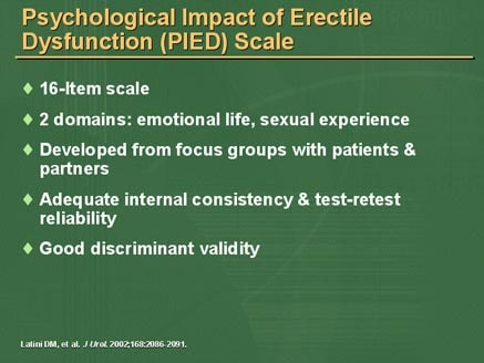 The Emerging Frontier for Management of Erectile Dysfunction