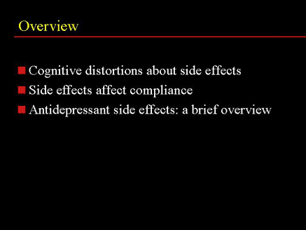 Optimizing Efficacy and Tolerability of Antidepressant Therapy: Does ...