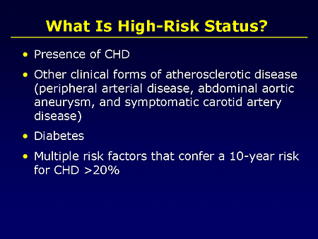 High Risk Status Examining The Dyslipidemia Constellation: An Interactive Forum On New ...