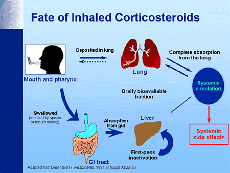 Steroid inhaler for asthma