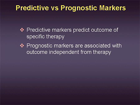 predictive vs prognostic biomarkers
