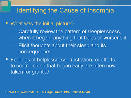 insomnia causes