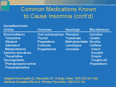 insomnia medications