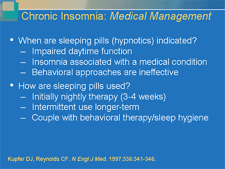 chronic insomnia treatment
