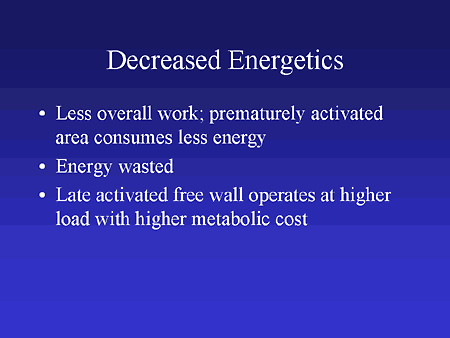 Decreased Energetics