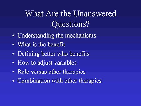 What Are the Unanswered Questions?