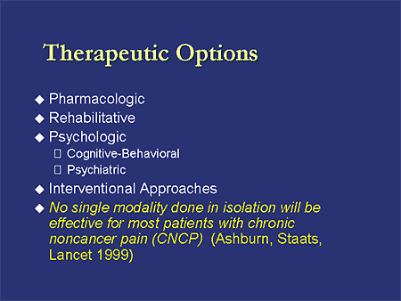 Therapeutic Options