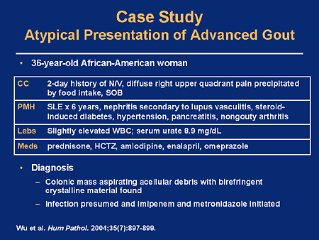 case study for gout