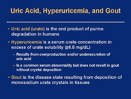 Hyperuricemia and Gout
