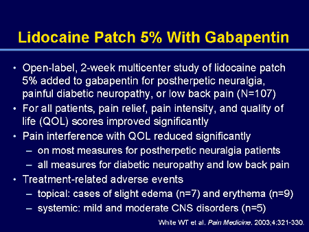 does gabapentin improve neuropathy
