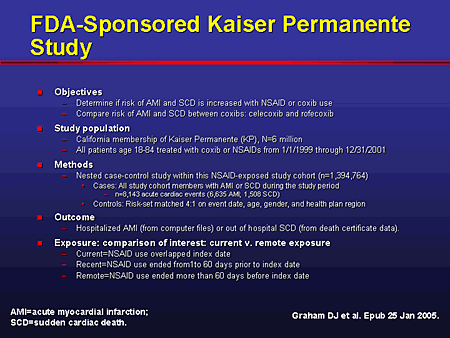FDA-Sponsored Kaiser Permanente Study