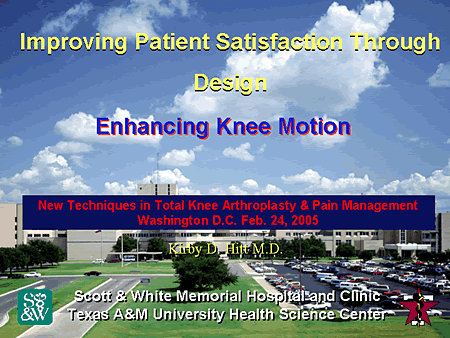 Improving Patient Satisfaction Through Design: Enhancing Knee Motion