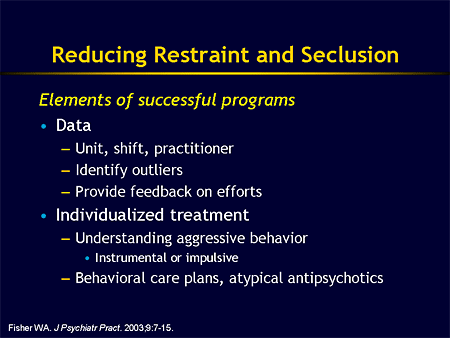 Management of Behavioral Emergencies and the Use of Atypical Antipsychotics