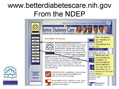 www.betterdiabetescare.nih.gov: From the NDEP