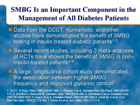 SMBG Is an Important Component in the Management of All Diabetes Patients