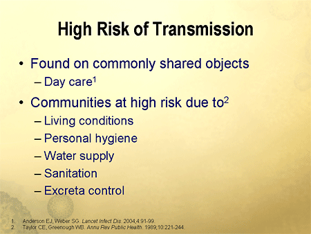 Transmission Risk What's on the Horizon? Understanding the Disease Burden and Rising to ...