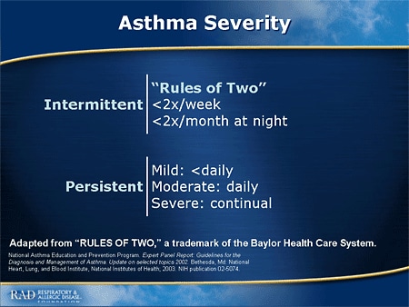 Slide 7. Asthma Severity