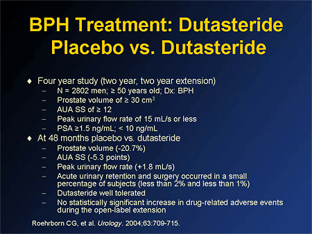 bph for finasteride avodart vs