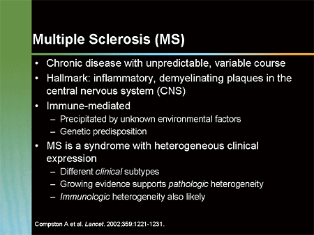 Emerging Concepts in the Pathogenesis and Treatment of MS