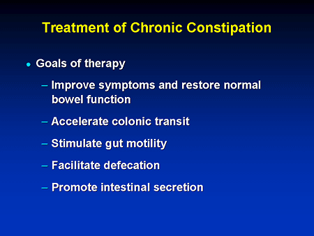 Raising The Bar In The Management Of Chronic Idiopathic Constipation