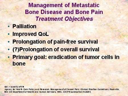 Other Options for the Palliation of Pain Secondary to Bone Metastases