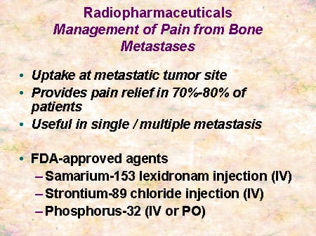 Other Options for the Palliation of Pain Secondary to Bone Metastases