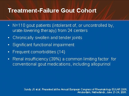 the increasing burden of treatment failure gout slides with transcript