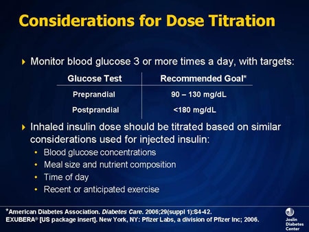 Slide 19. Considerations for Dose Titration