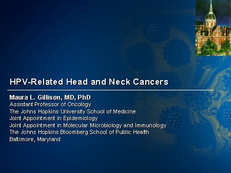 Hpv and head and neck cancer ppt