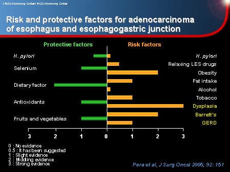 Risk Factors for Development of Esophageal Cancer in BE: Implications ...